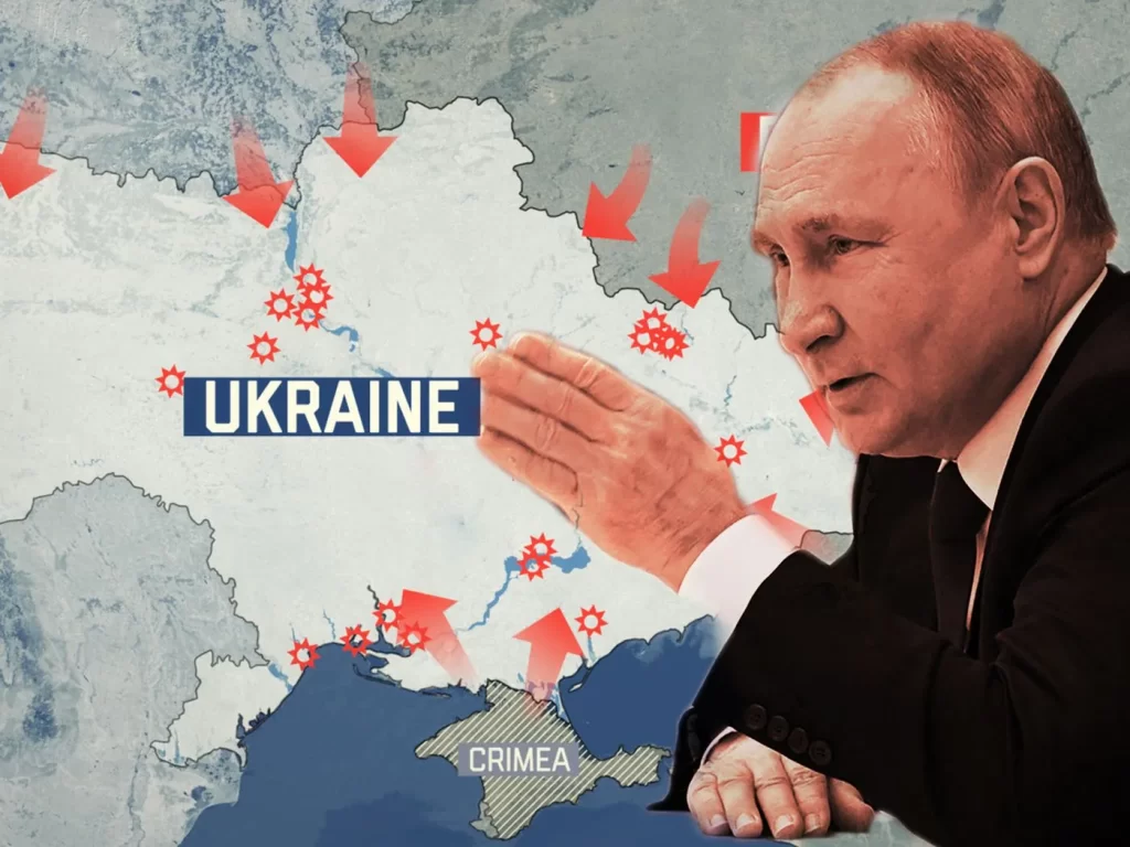 Chart comparing international responses to the Russia-Ukraine war, including sanctions against Russia and aid to Ukraine.